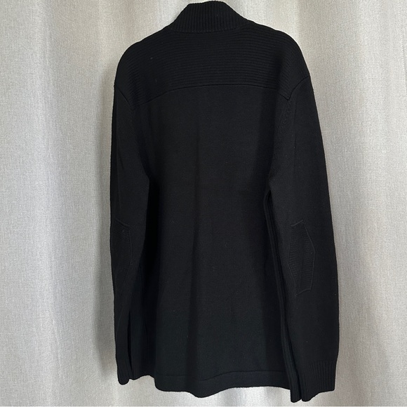 Massif NWOT Wool Black Military Knit Pockets Cardigan XL - Picture 4 of 15